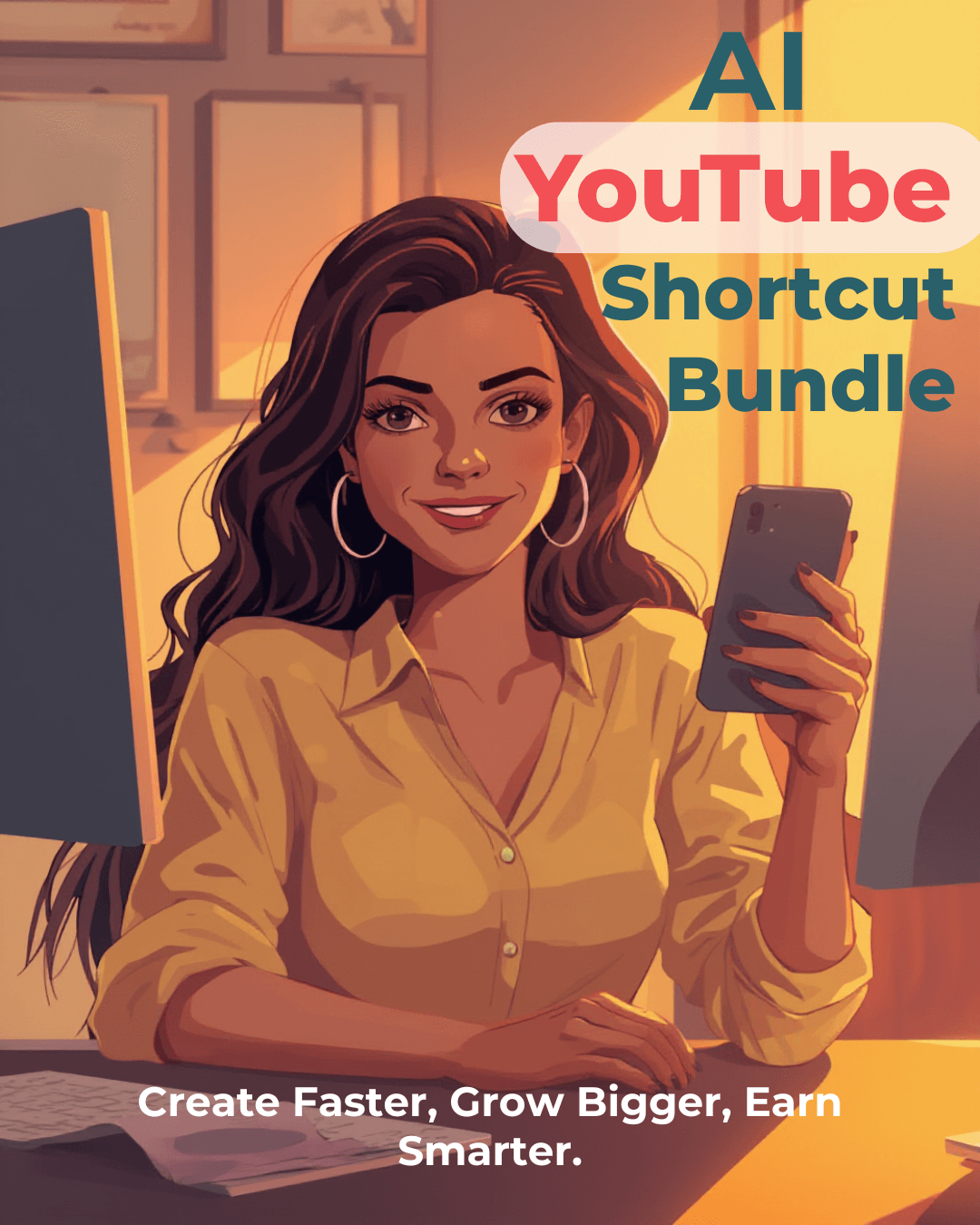 AI YouTube Shortcut Bundle: Create Faster, Grow Bigger, Earn Smarter